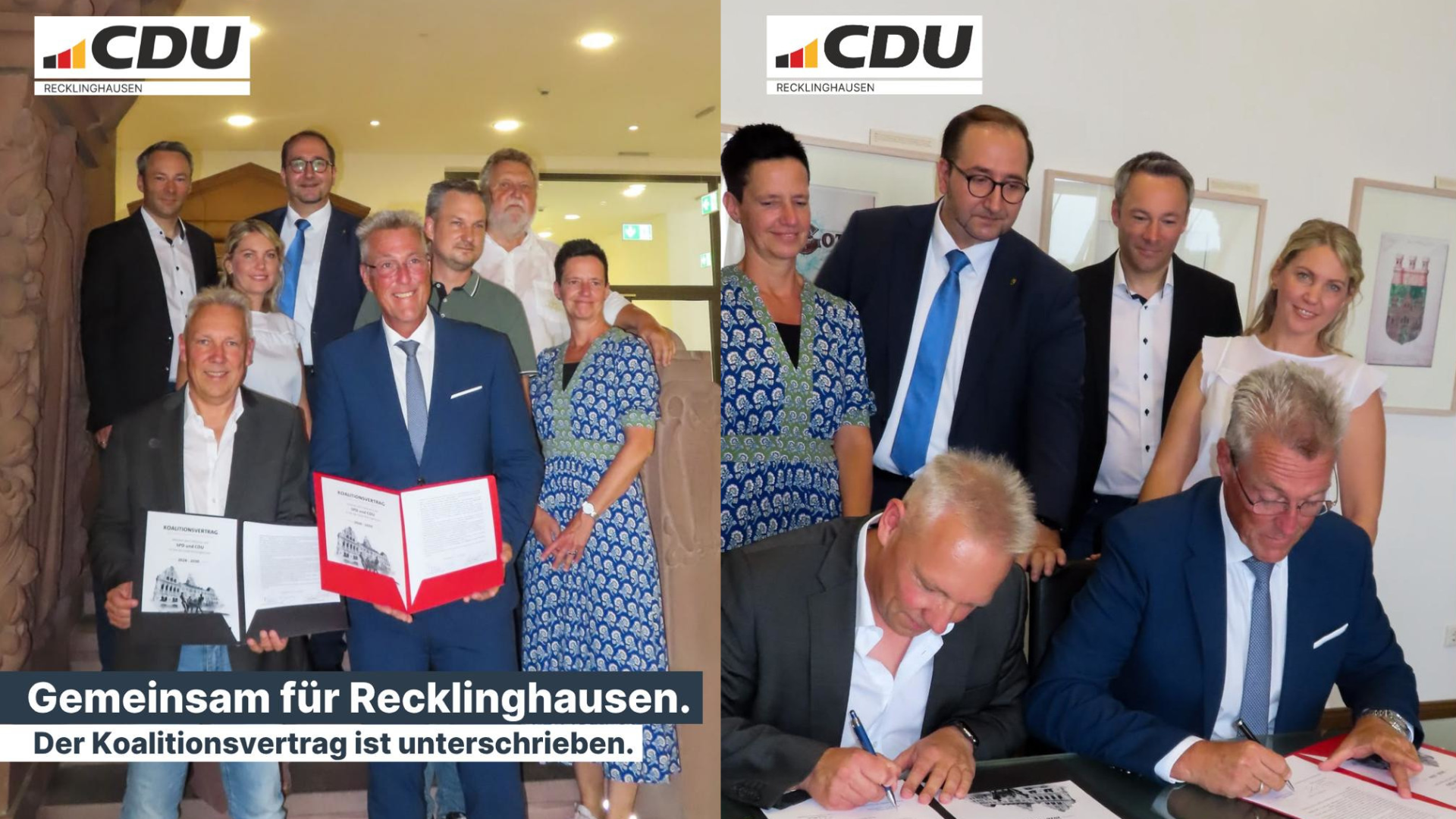 Koalitionsvertrag f�r Recklinghausen 
